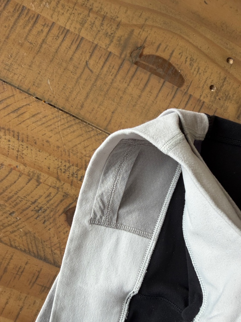 lululemon athletica Black Leggings with Gray & Purple Waistband - Picture 4 of 8